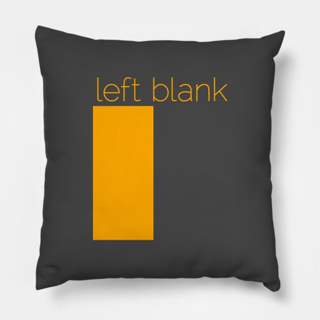 left blank Pillow by Curious Automata