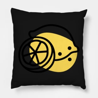 Color Outside the lines Lemon Pillow