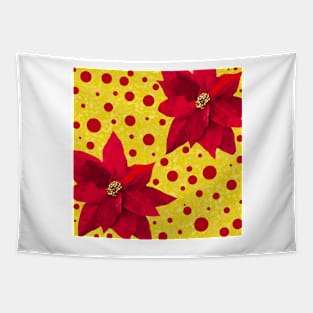 Poinsettia Red Tapestry