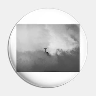 Christ The Redeemer in the Clouds Pin