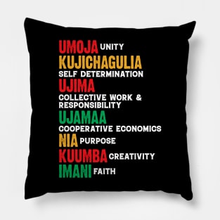 The Principles of Kwanzaa Pillow