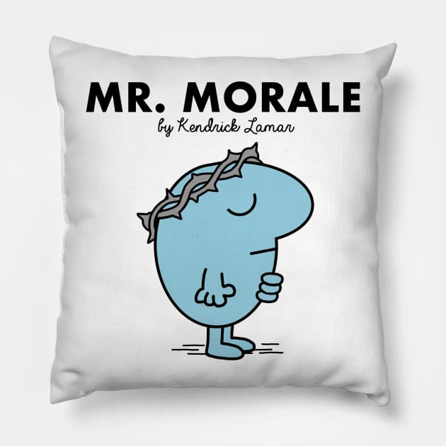 Mr. Morale Pillow by Riki Prosper