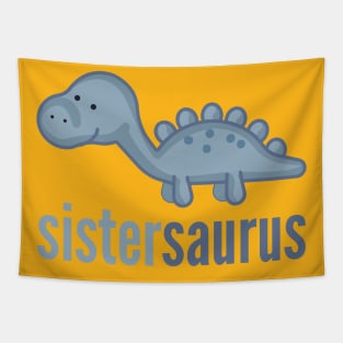 Sistersaurus Shirt Family Dinosaur Shirt Set Tapestry