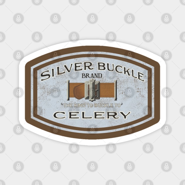 Silver Buckle Brand Celery Magnet by SeeScotty