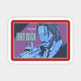 jhon wick vintage Magnet