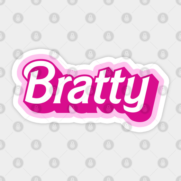 barbie logo sticker