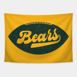 Retro Bears Football Tapestry