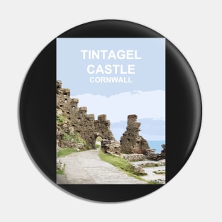 Tintagel Cornwall. Cornish gift Travel location poster Pin