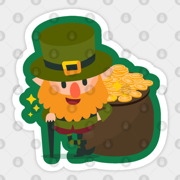 Goblin St Patrick S Day Gold Pot Gift Ireland Leprechaun St Paddy Autocollant Teepublic Fr