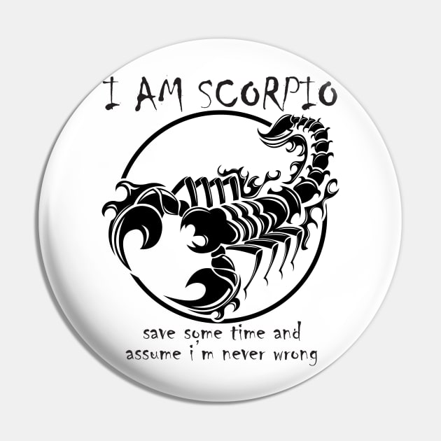 Scorpio Pin by CandD