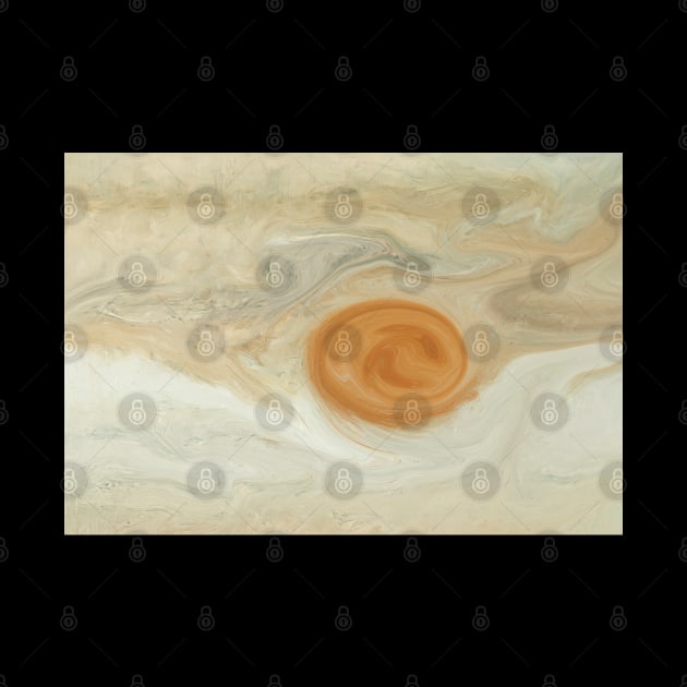 Abstract Painting Jupiter Juno Great Red Spot by HappyGiftArt