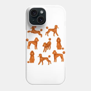 Red Poodles Phone Case