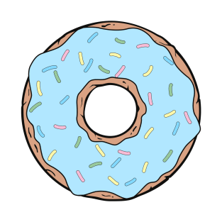 Blue Donut, Doughnut, Icing, Sprinkles, Frosting T-Shirt