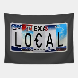 Texas Local License Plates Tapestry