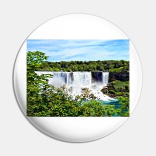 Niagara Falls NY - American Falls and Bridal Veil Falls Pin