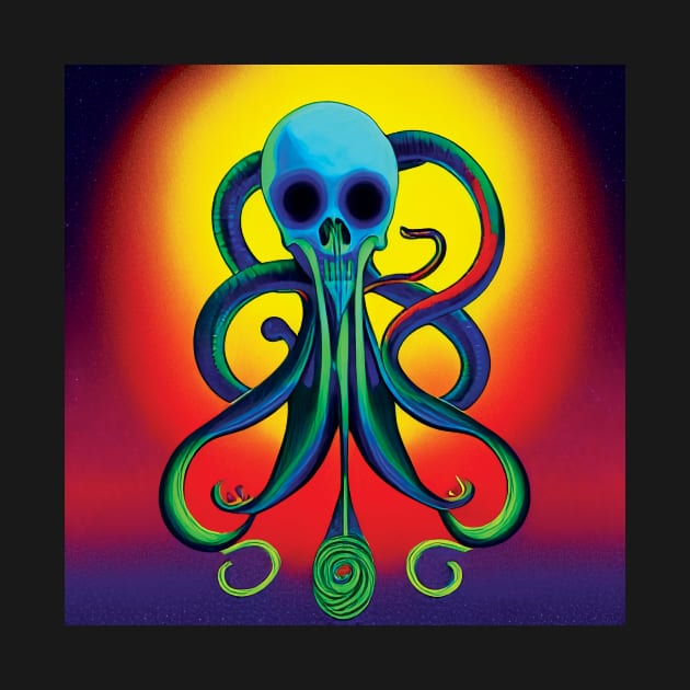 Skull and Tentacles by Cosmic Capricorn