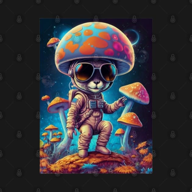 Techno Astronaut T-Shirt - Techno Organism - Catsondrugs.com - Techno, rave, edm, festival, techno, trippy, music, 90s rave, psychedelic, party, trance, rave music, rave krispies, rave flyer by catsondrugs.com