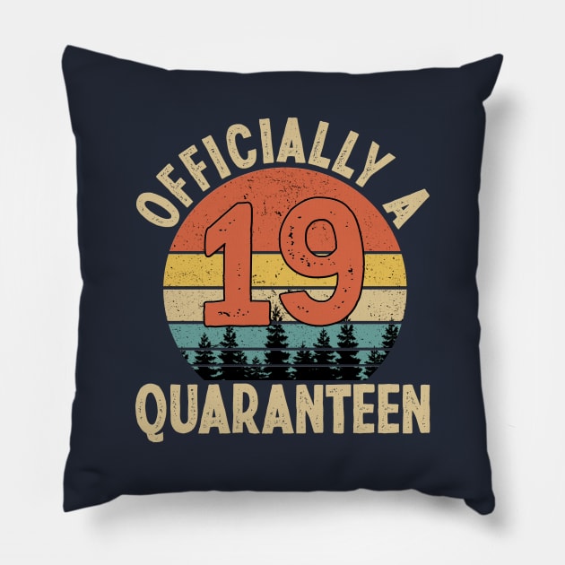 officially a quaranteen 19th birthday Pillow by Yoyo Star