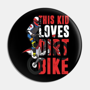 Youth Motorcross, Boys Dirt Bike Pin