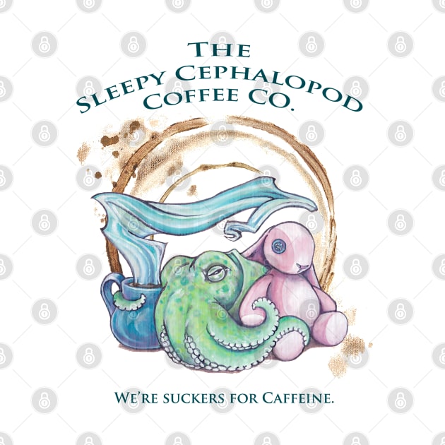 Sleepy Cephalopod Coffee Co:  Grumpy Bunny Edition by ardenellennixon