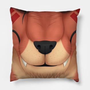 Red XIII Face Mask Design Pillow