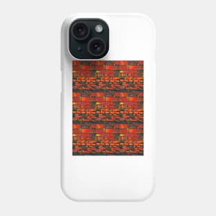 cartoon red brick wall Phone Case