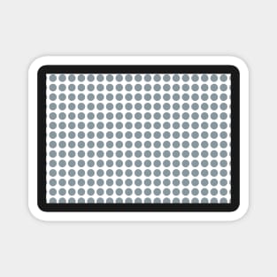 Polka Dot Design Retro Palette - Greyish Blue Magnet