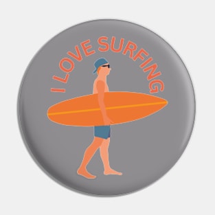 I love surfing Pin