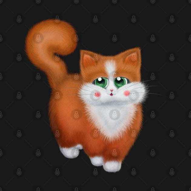 Cute Ginger Cat by DeneboArt