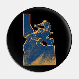 Idaho Four Wheelie Redline Pin