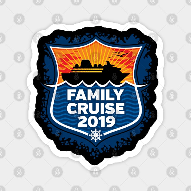 Family Cruise 2019 Magnet by RadStar