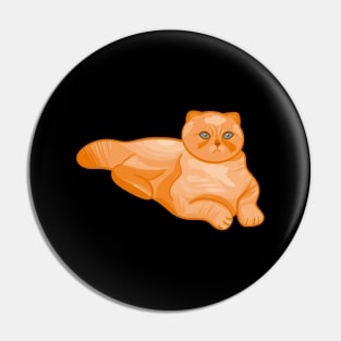 Orange Cat Pin