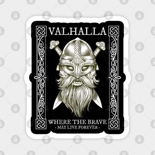 Viking Warrior - Valhalla Magnet by BearCaveDesigns