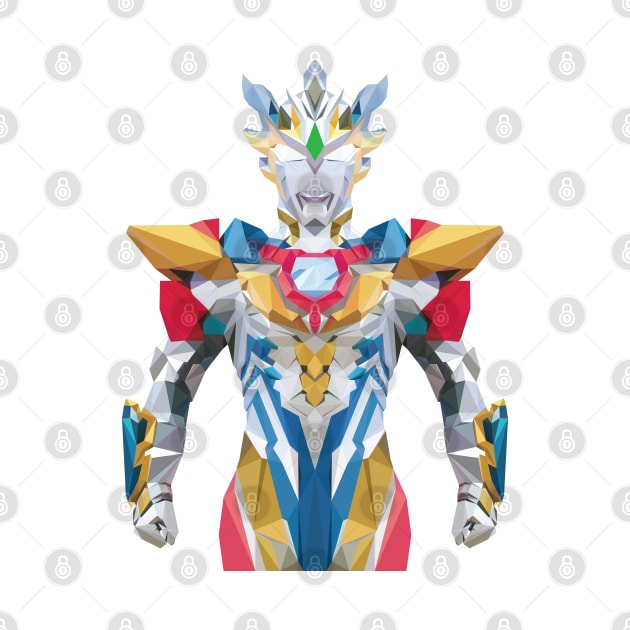 Ultraman Z Delta Rise Claw (Low Poly Style) by The Toku Verse