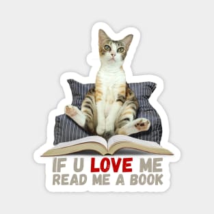 If You Love Me, Read Me A Book Magnet