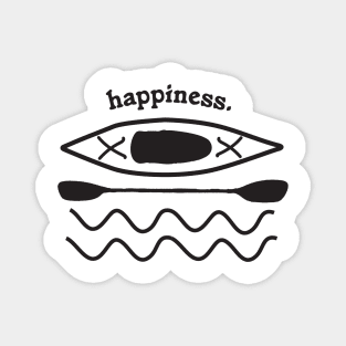 Kayaking is Happiness illustration Magnet