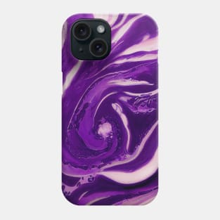 Purple Lavender Geode Marble Swirl Phone Case