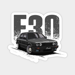 Classic E30 Gang (Super Black) Magnet