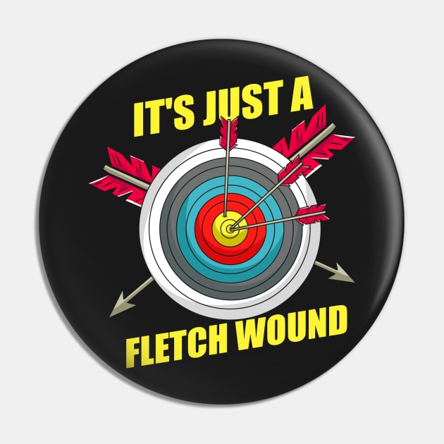 ARCHERY: Fletch Wound Pin by woormle