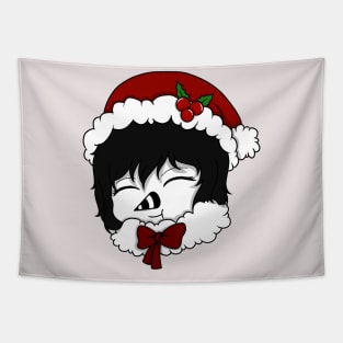 laughing jill christmas chibi Tapestry