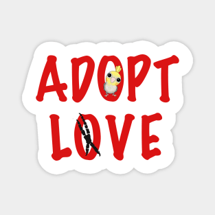 Adopt Love! - Ms. Nemo, the Cockatiel! Magnet