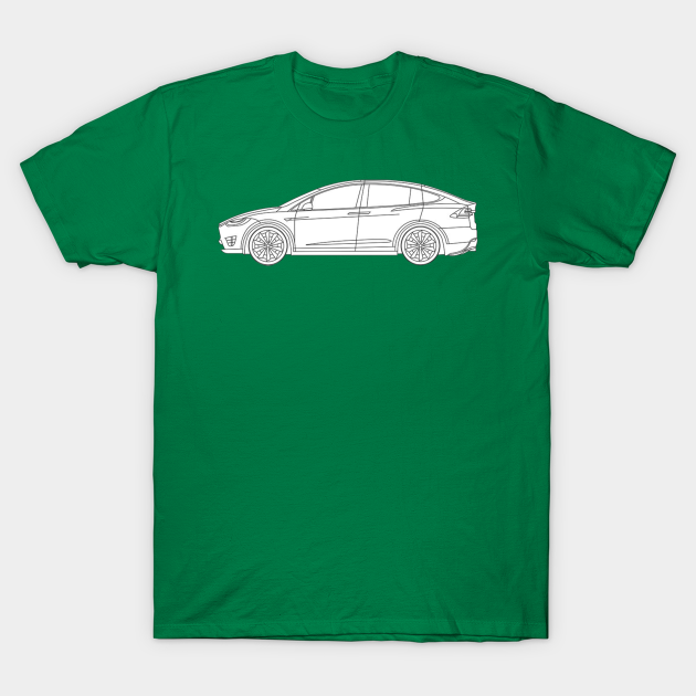 Tesla Model X Outline Tesla Model X T Shirt Teepublic