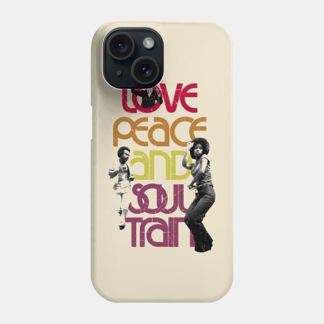 Love Peace and Soul Train Phone Case by Unfluid
