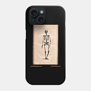 “HUMAN SKELETON” – HOOKER’S NATURAL HISTORY (1874) Phone Case