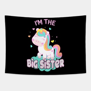 I'm The Big Sister Unicorn Siblings Sisters Tapestry