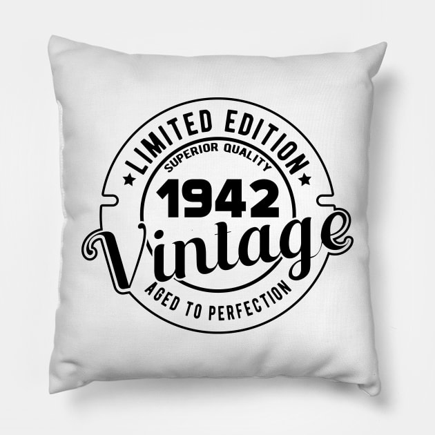 1942 VINTAGE - BIRTHDAY GIFT Pillow by KC Happy Shop