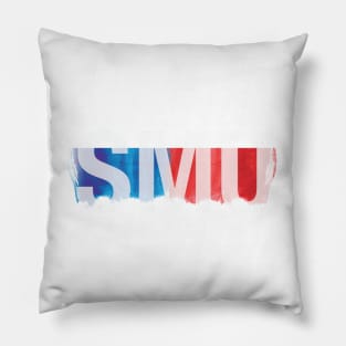 SMU Light Paint Overlay Pillow