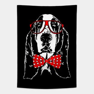 Funny Cute Basset Hound mom dog lover Tapestry