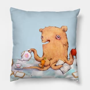 Octopuss bear picnic Pillow