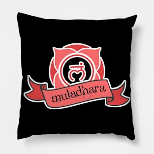 Muladhara root reiki chakra symbol Pillow